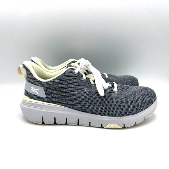 KURU Flex Via Athletic Sneaker Size 9 Wide Dove Gray / Pale Lime (80583) Size 40 - Picture 2 of 15